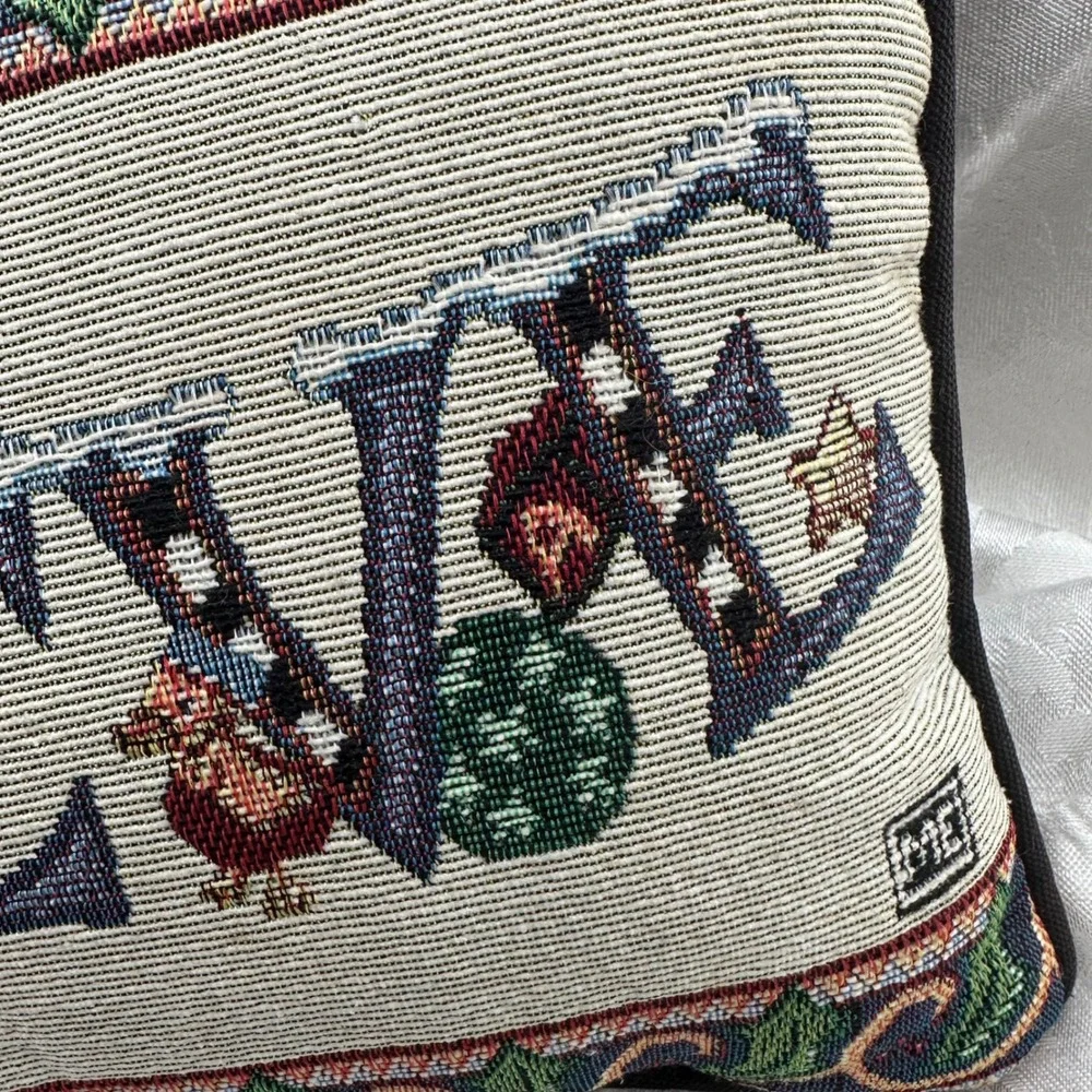 Unbranded Christmas Tapestry Pillows Multicolor Good Nutcracker Believe Set 2